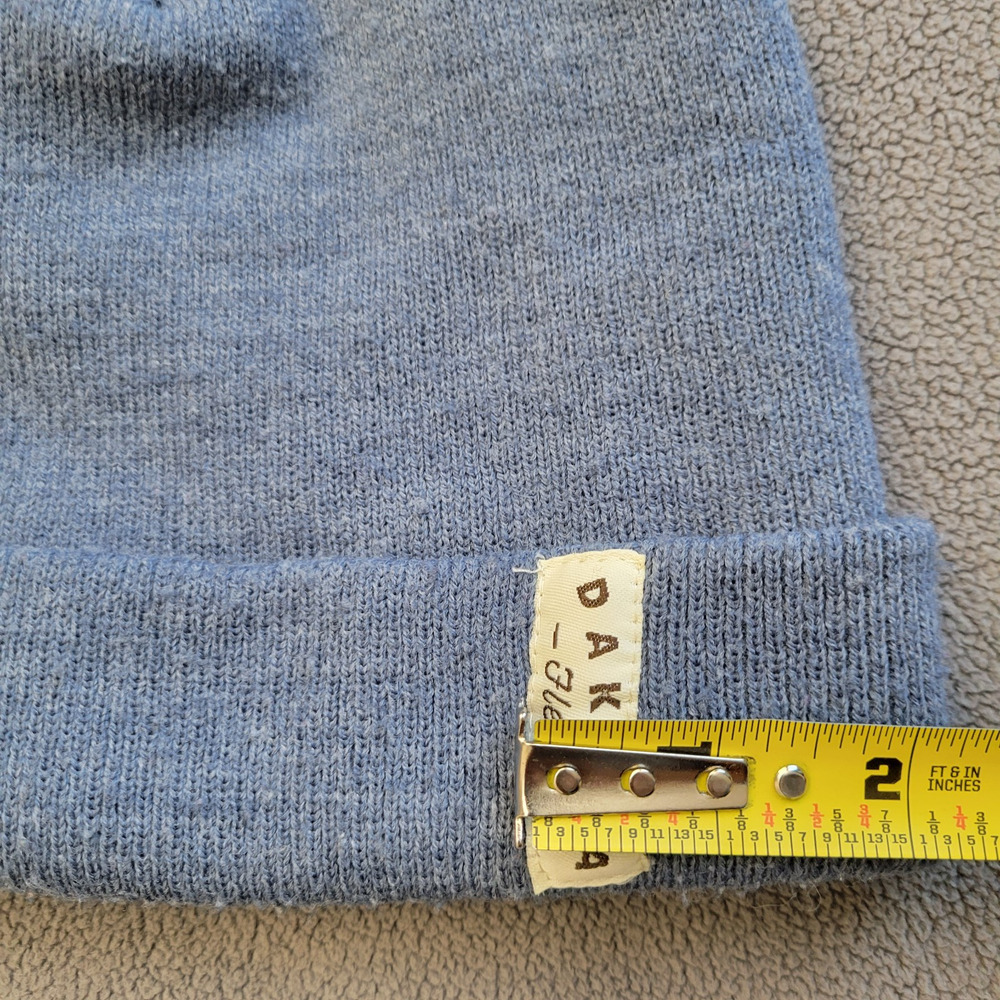 DAKOTA FLEECE Beanie Hat Cap Mens One Size Blue Workwear Logo Warm - Picture 5 of 8